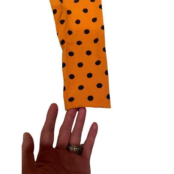 Disney Halloween Minnie Mouse Pumpkin Spider Black Sweatshirt & Poka Dot Legging - Picture 6 of 8